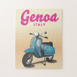 Puzzle Genoa Italy scooter