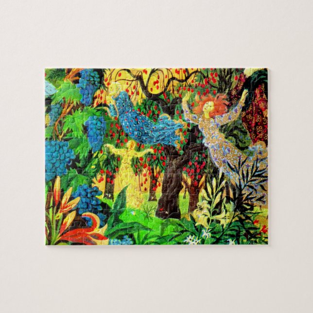 Puzzle gens de fées dans la forêt (Horizontal)