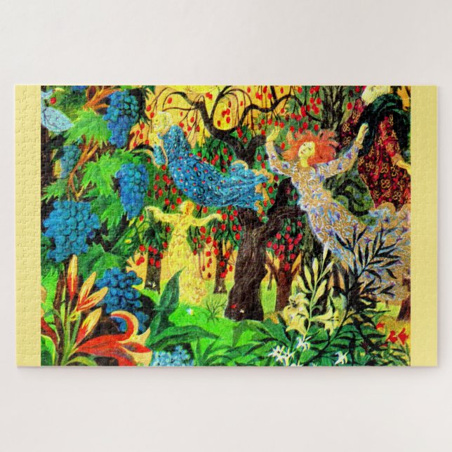 Puzzle gens de fées dans la forêt (Horizontal)