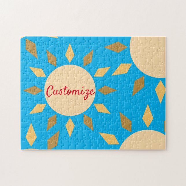 Puzzle Geometric Sun Circle Thunder_Cove (Horizontal)