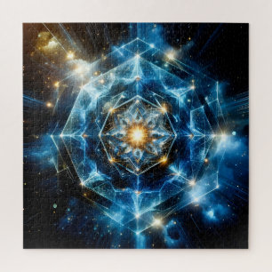 Puzzle Géométrie cosmique mandala étoile univers abstrait