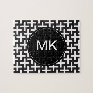 Puzzle Géométrie noir et blanc