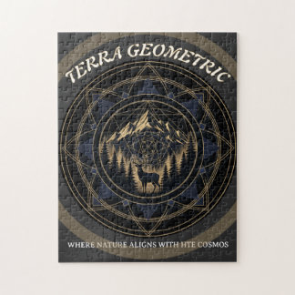 Puzzle Géométrie sacrée fusionnée avec la nature • Montag