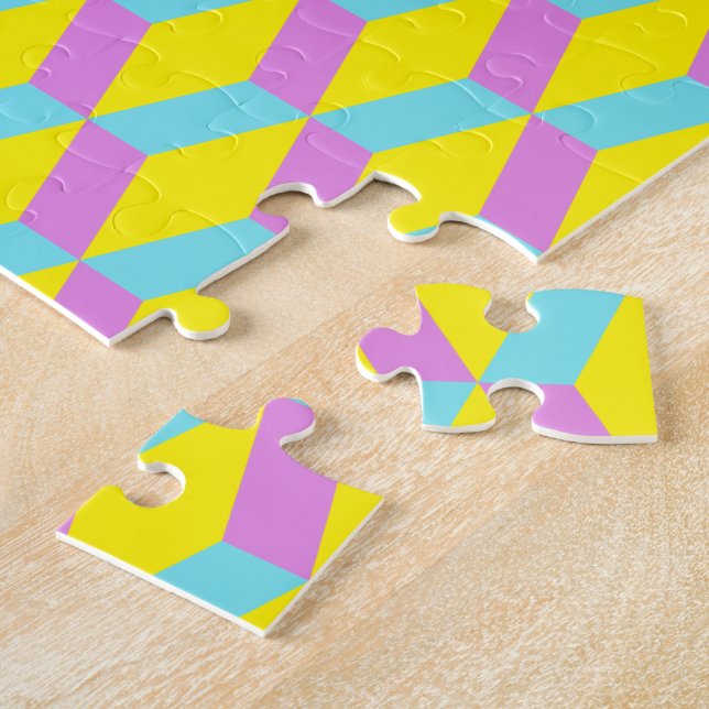 Puzzle géométrique 3D très difficile - 252 pièces (Côté)