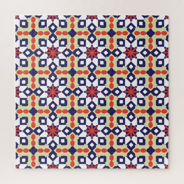 Puzzle Géométrique classique : Conception ornementale tra (Vertical)