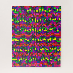 Puzzle géométrique coloré difficile