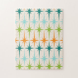 Puzzle géométrique vintage de Starbursts