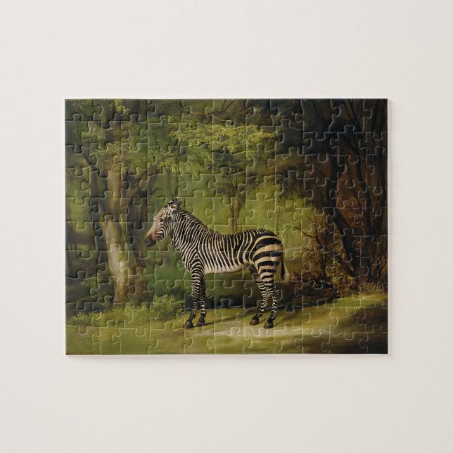 Puzzle George Stubbs| A Zebra, 1763 (huile sur toile) (Horizontal)