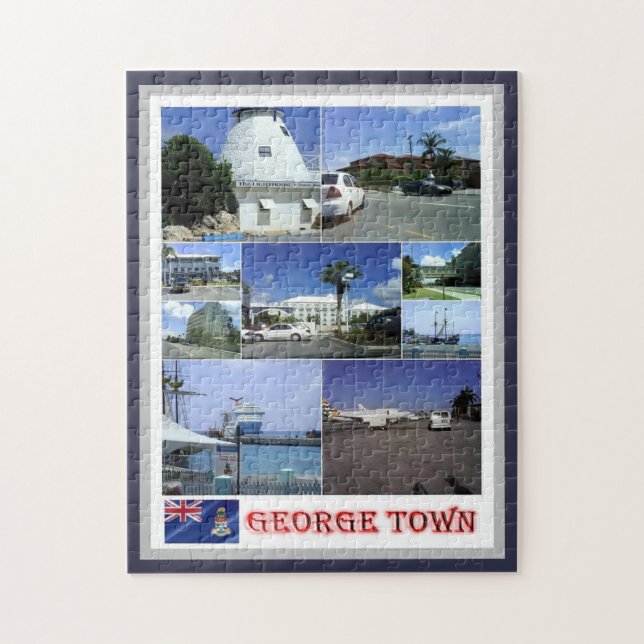 Puzzle George Town - Mosaic - Cayman Islands - (Vertical)