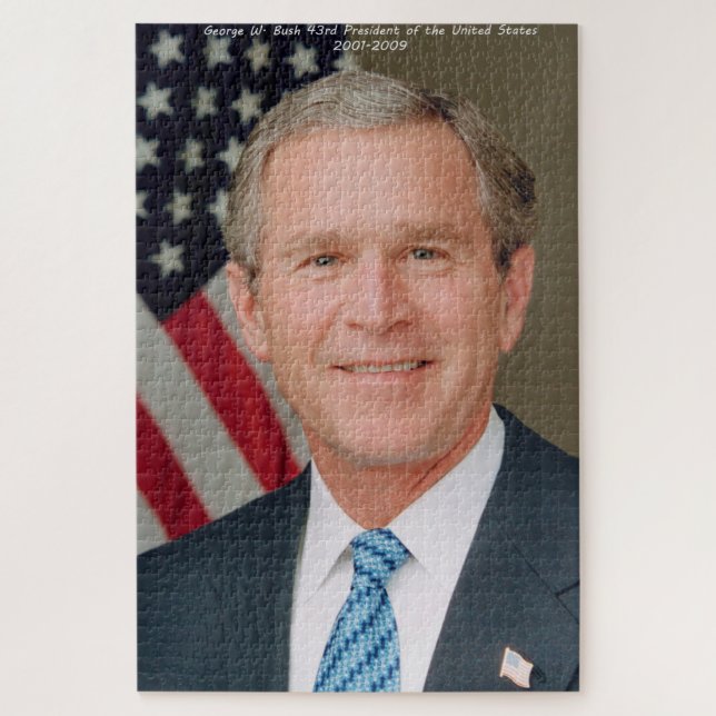 Puzzle George W. Bush 43e président des États-Unis (Vertical)