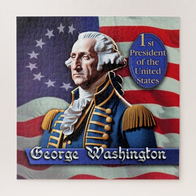 Puzzle George Washington : 1er président des États-Unis (Vertical)
