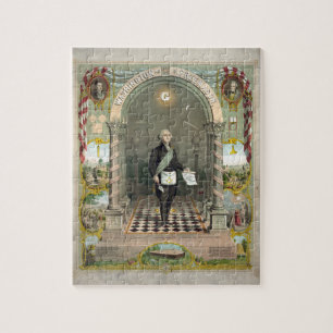 Puzzle George Washington comme un franc-maçon