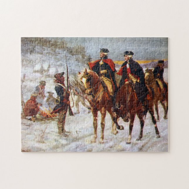 Puzzle George Washington Lafayette Valley Forge Army (Horizontal)