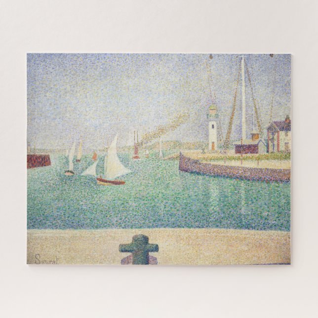 Puzzle Georges Seurat - Entrée du Port de Honfleur (Horizontal)