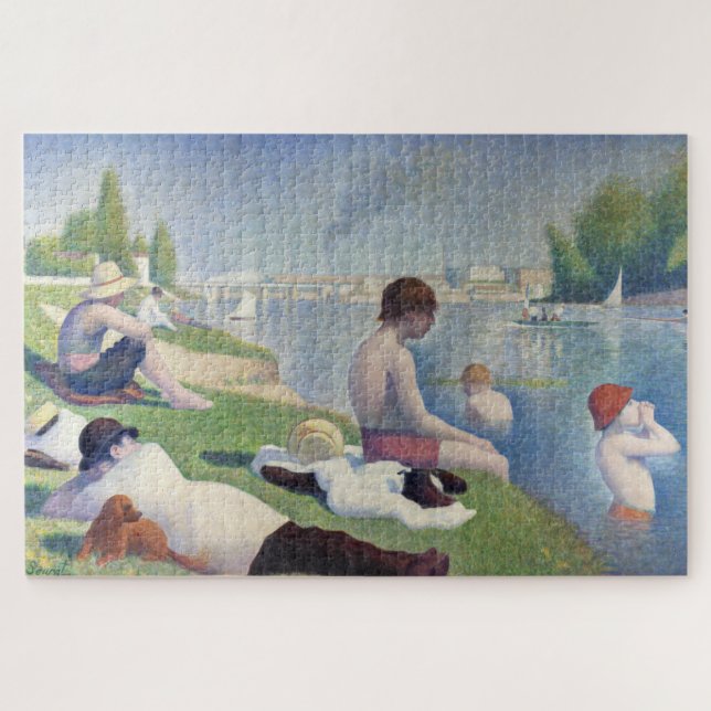 Puzzle Georges Seurat - Les Baigneurs à Asnières (Horizontal)