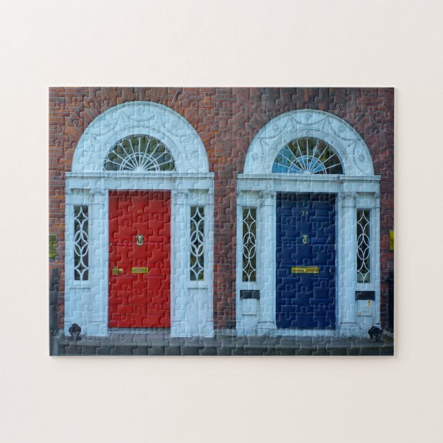 Puzzle Georgian Dublin Doors Irlande. (Horizontal)