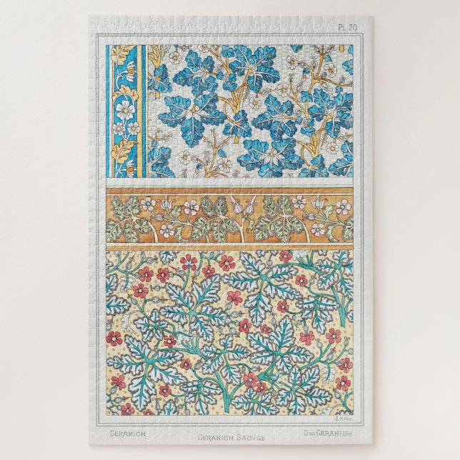 Puzzle Géranium de Maurice Pillard Verneuil (Vertical)