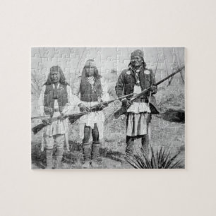 Puzzle Geronimo et trois de ses guerriers d'Apache, 1886