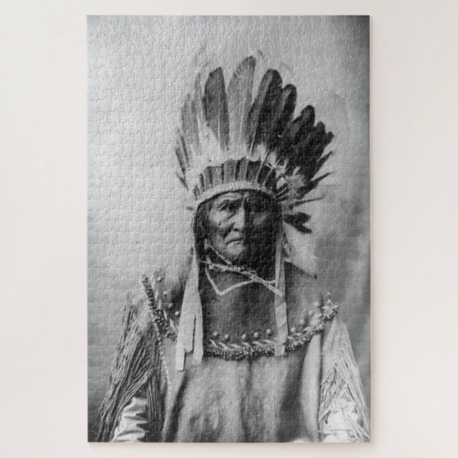 Puzzle Geronimo noir et blanc (Vertical)