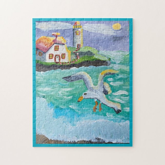 Puzzle Gertrude Gull Et Le Phare  (Vertical)