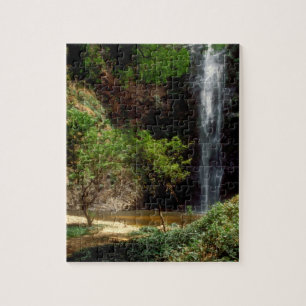 Puzzle Ghana : chutes de Wli, également appelées chutes d