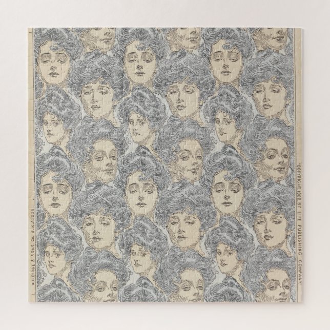 Puzzle Gibson filles Victorian femme motif de mode (Vertical)