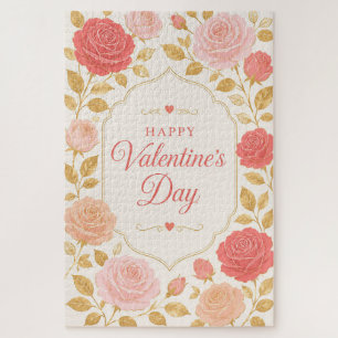 Puzzle Gilded Rose Romance de la Saint-Valentin