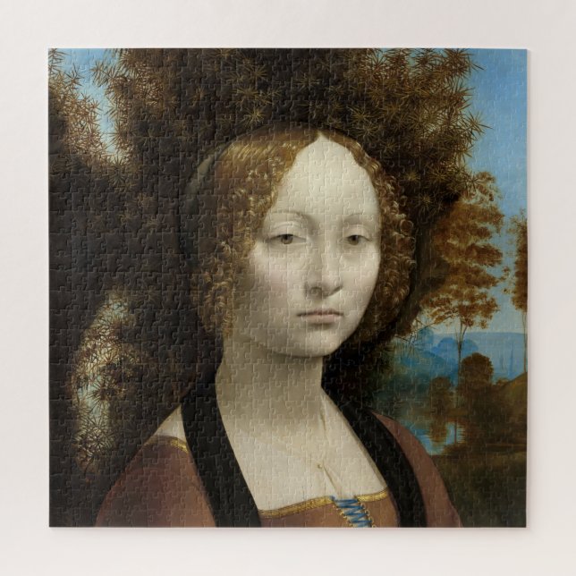 Puzzle Ginevra de' Benci par Léonard de Vinci (Vertical)
