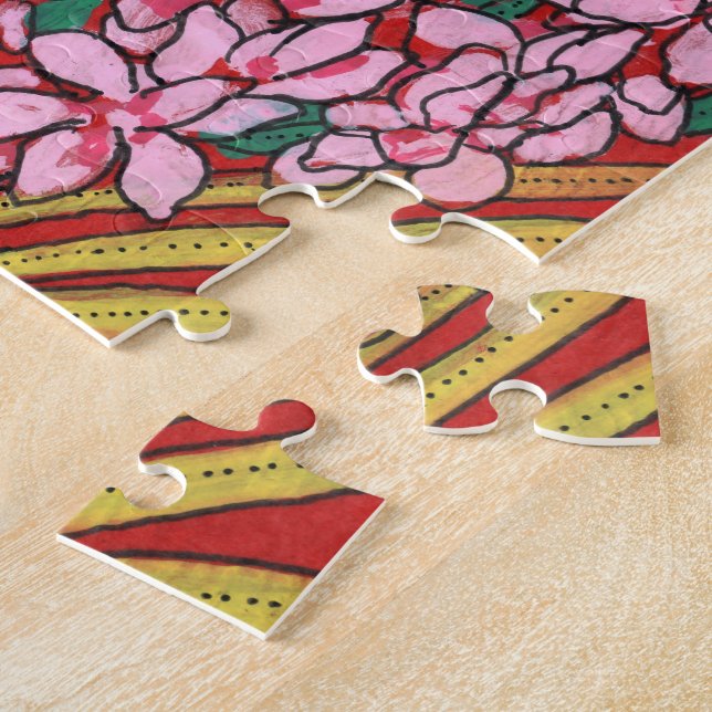 Puzzle Gingembre de cône rose Alpinia Fleurs tropicales F (Côté)