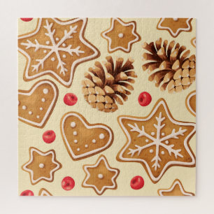 Puzzle Gingembre de Noël : Festive Motif sans Seamless.