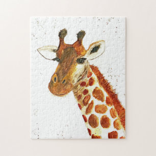 Puzzle Girafe animaux d'aquarelle Safari enfants humour z