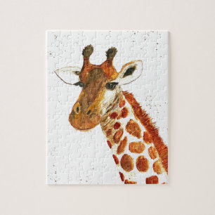 Puzzle Girafe animaux d'aquarelle Safari enfants humour z