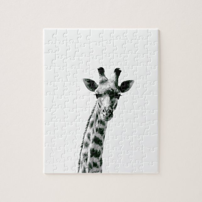 Puzzle Girafe noire et blanche (Vertical)