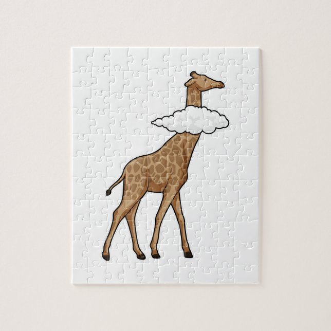Puzzle Giraffe avec nuage (Vertical)