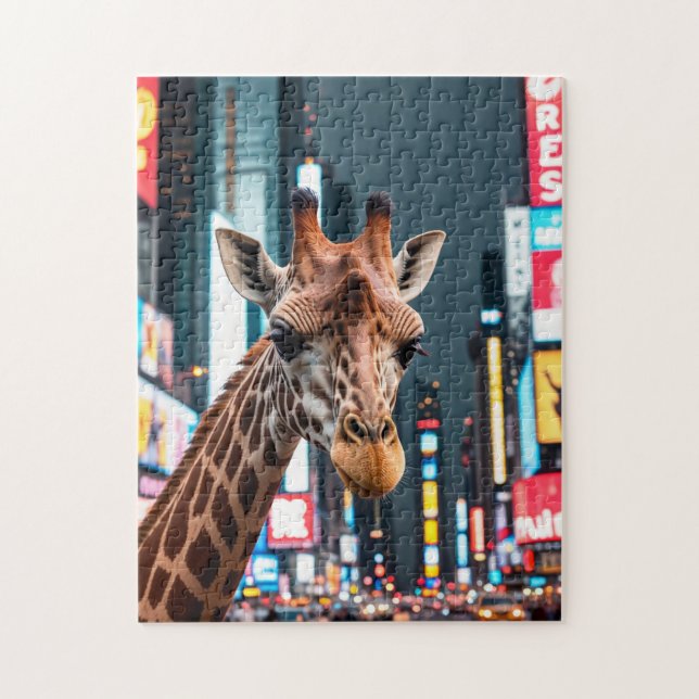 Puzzle Giraffe dans le Carré du Times (Vertical)