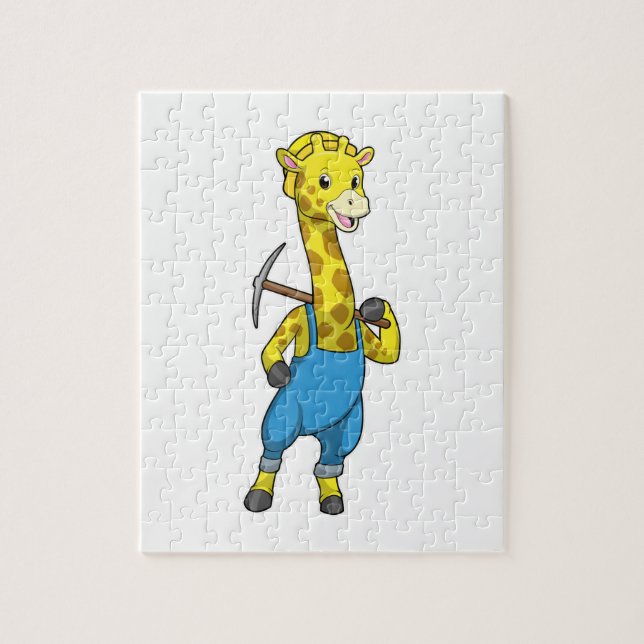 Puzzle Giraffe de Miner (Vertical)
