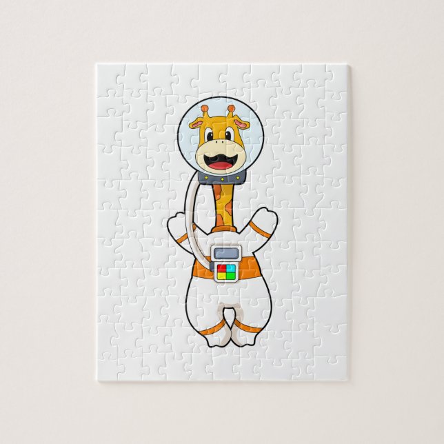Puzzle Giraffe en astronaute en costume (Vertical)