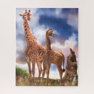 Puzzle Giraffe Family MOMMY ÉTAIS-JE JAMAIS SI PETIT ?