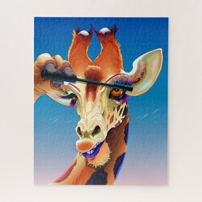 Puzzle Giraffe Glamor Girl (Vertical)