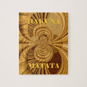 Puzzle Giraffe Safari Hakuna Matata tissé souvenir art