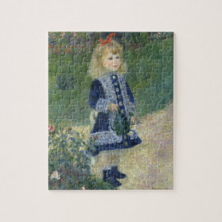 Puzzle Girl Watering Can Renoir Impressionist Painting