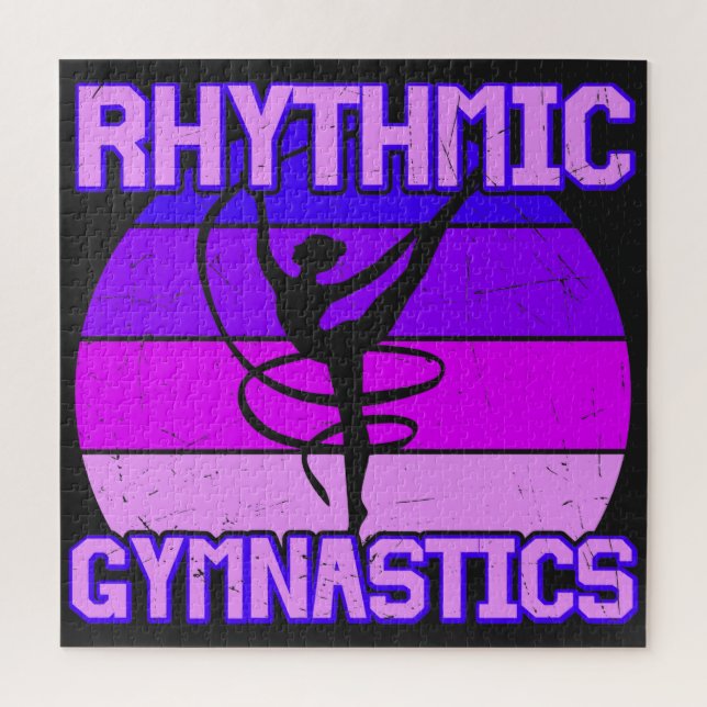Puzzle Girls Distressed Rhythmic Gymnastics  (Vertical)