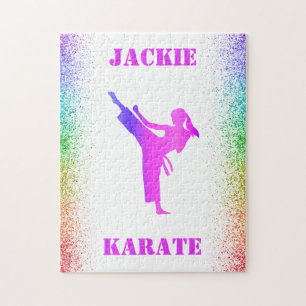 Puzzle Girls Karate Rainbow Speckles