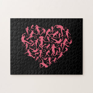 Puzzle Girls Soccer Heart - Women Players