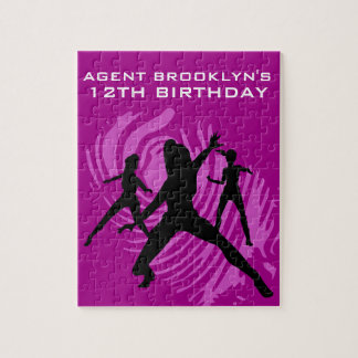 Puzzle Girls Spy Party Purple Fingerprint