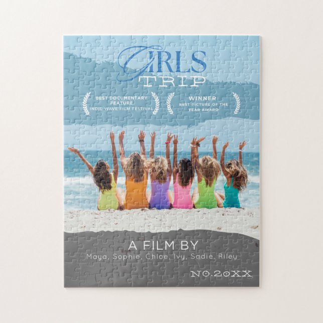 Puzzle "Girls Trip" Movie Poster Award Plaque (Vertical)