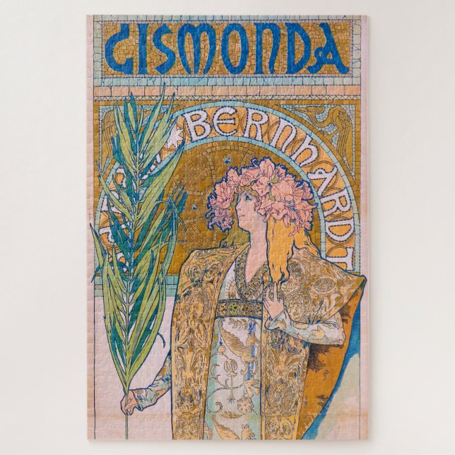 Puzzle Gismonda, Sarah Bernhardt, Mucha (Vertical)
