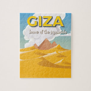 Puzzle Gizeh - Accueil des pyramides affiche de voyage