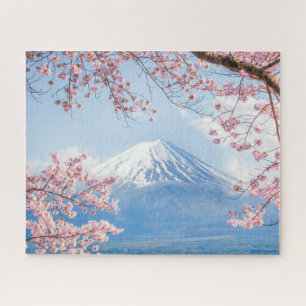 Puzzle Glace et neige   Cherry Blossoms Mt. Fuji Japon