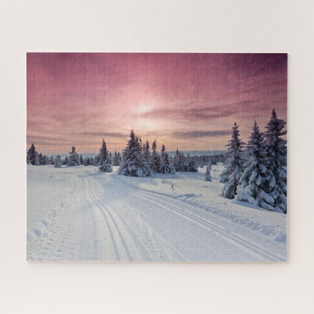 Puzzle Glace et neige | Lillehammer, Norvège (Horizontal)
